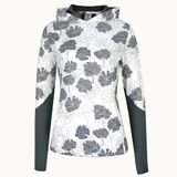 Callaway Texture Floral Hoodie Brilliant white