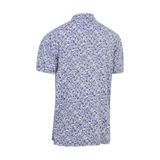 Callaway Filtered Floral Print Polo Caviar
