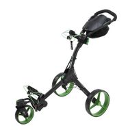 BigMax IQ 360 golfcart vozík čierny/zelené kolieska