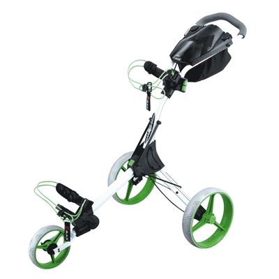 BigMax IQ+ golfcart vozík biely/zelené kolieska