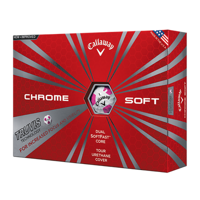 Callaway Chrome Soft Truvis Limited edition 2016 WHT/PNK 12ks lopty