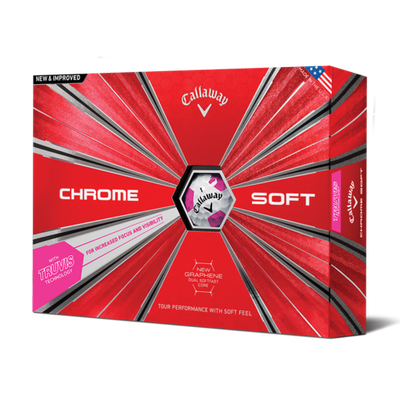Callaway Chrome Soft TRUVIS pink 12ks lopty