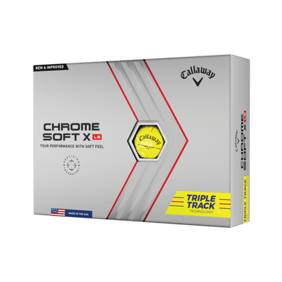 Callaway Chrome Soft X LS Triple track 2023 yellow lopty 3+1 zadarmo (48ks)