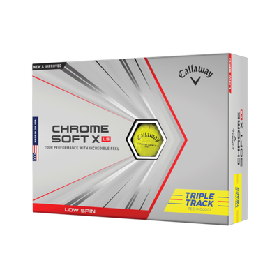 Callaway Chrome Soft X LS Triple Track yellow 12ks lopty