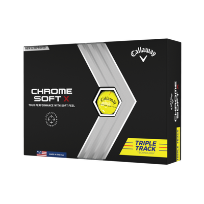 Callaway Chrome Soft X Triple track 2023 yellow 3+1 zadarmo (48ks)