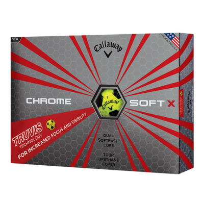 Callaway Chrome Soft X TRUVIS Yellow/black 12ks lopty