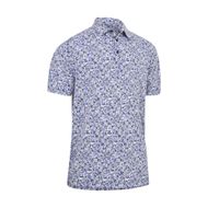 Callaway Filtered Floral Print Polo Caviar