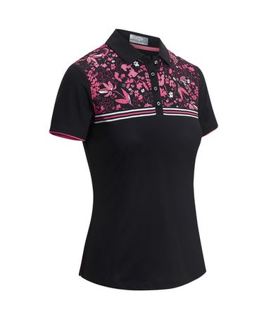 Callaway Floral Print Chest Polo