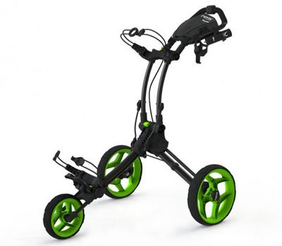 Clicgear ROVIC RV1C vozík čierny/zelené kolieska