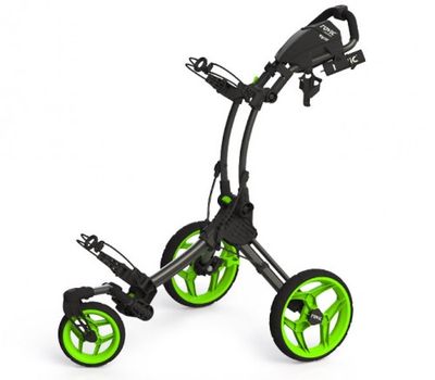 Clicgear ROVIC RV1S vozík čierny/zelené kolieska