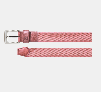FJ Braided Ladies Belt Pink opasok
