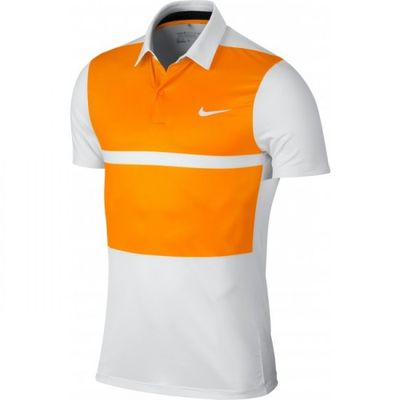 Nike MOMENTUM FLY FRAMING BLOCK White/Vivid orange pánske tričko