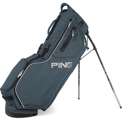 Ping Hoofer Stand Bag Slate/whitte/silver