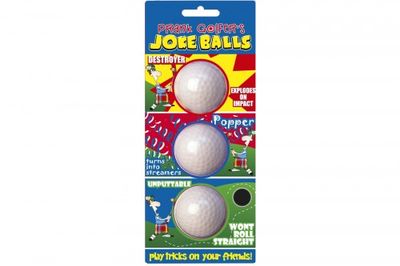 Prank golfer's Joke balls