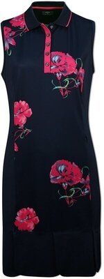 SL Callaway Floral Printed Womens Dress Peacoat