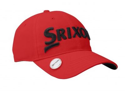 Srixon ball marker - šiltovka červena/čierna