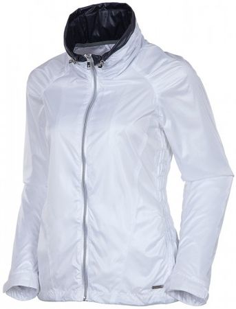 Sunice Brooklin X20 Full Zip Water Repellant Wind Jacket Pure White bunda