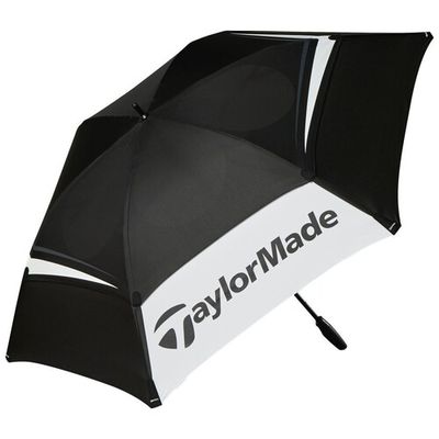 TaylorMade 68" Double Canopy black/white/charcoal dáždnik