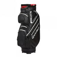 TaylorMade Storm Dry 23 Waterproof Cart Bag Blac/white/red