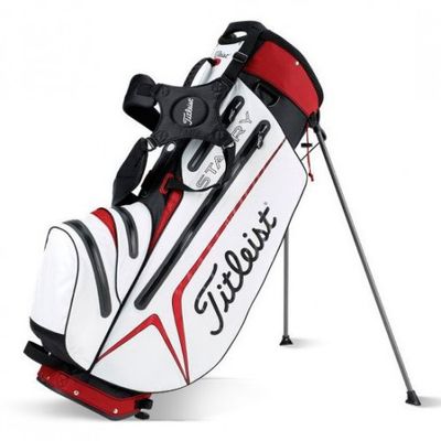 Titleist StaDry Waterproof Stand Bag white/red