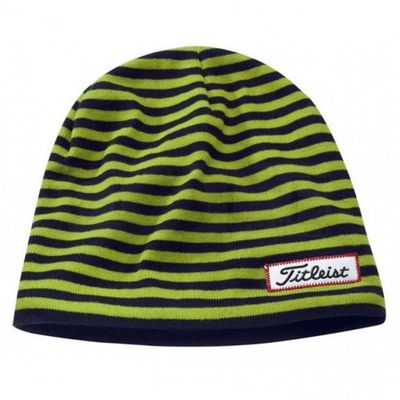 Titleist winter beanie Men's striped čiapka čierna/zelená