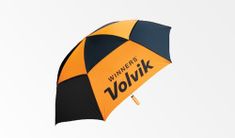 VOLVIK double canopy umbrella oranžový